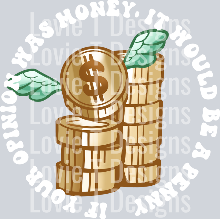 IF YOUR OPINION WAS MONEY POCKET WHITE