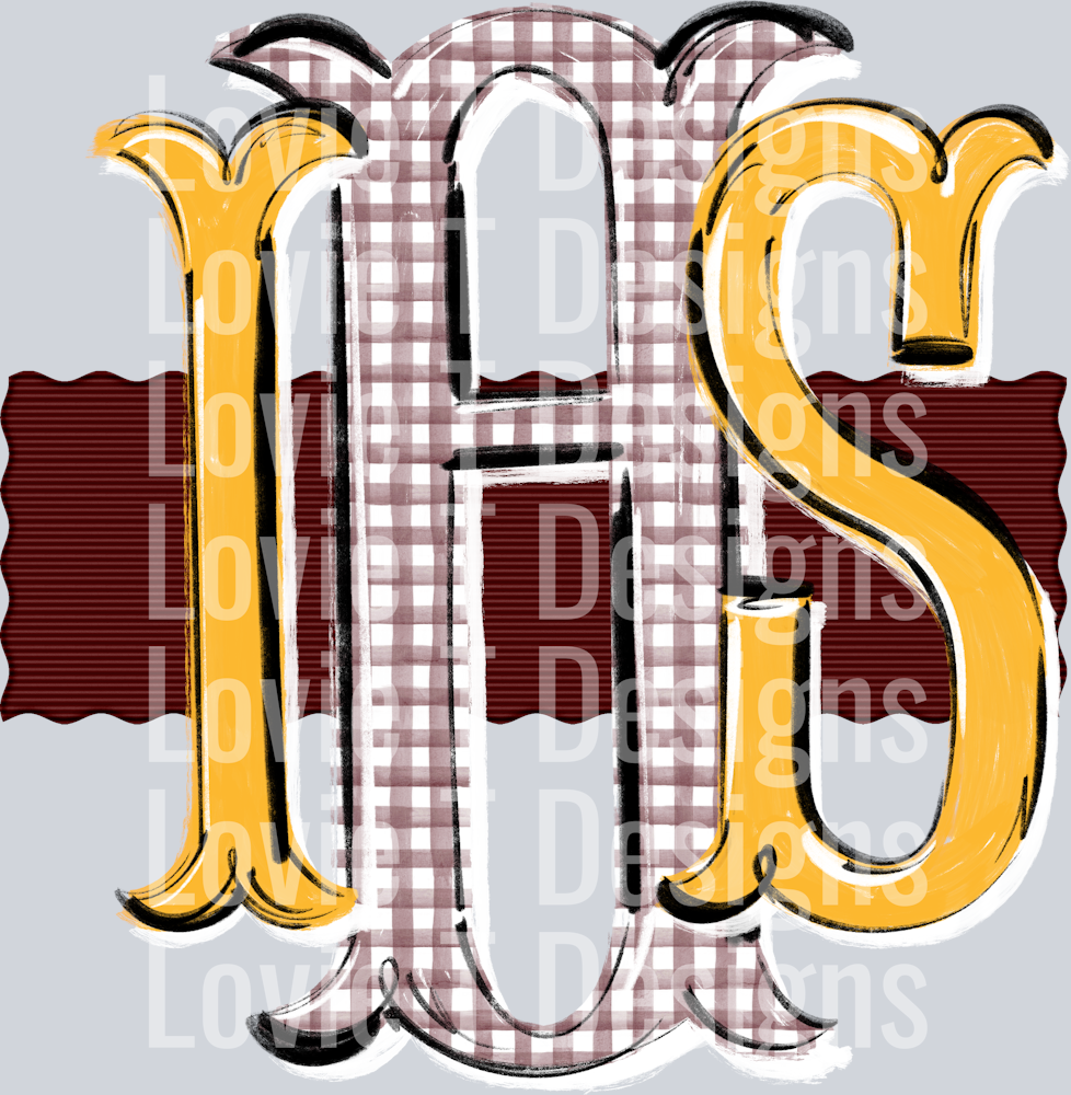 IHS MAROON RIBBON YELLOW AND MAROON DEUBTANTE