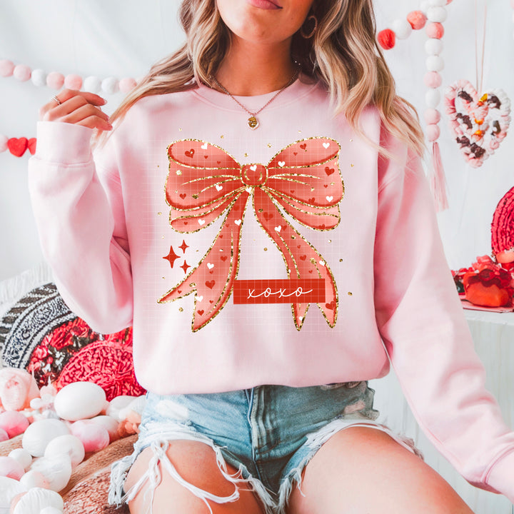 XOXO HEART BOW