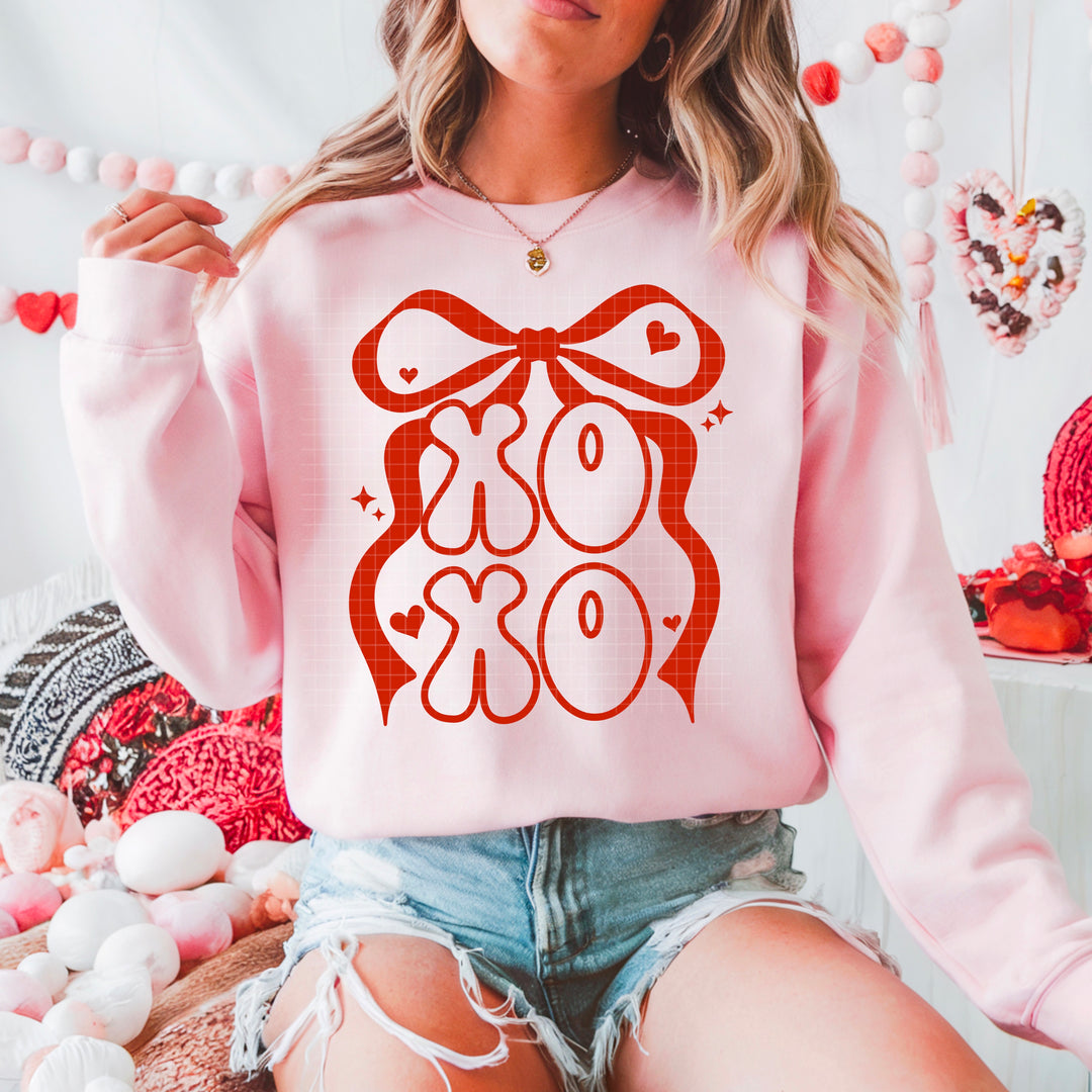 XOXO SINGLE COLOR BOW RED