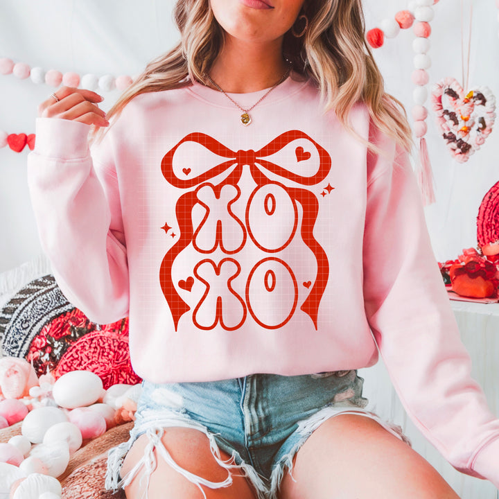 XOXO SINGLE COLOR BOW RED