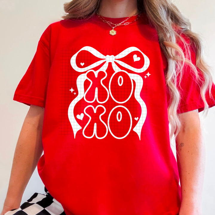 XOXO SINGLE COLOR BOW WHITE