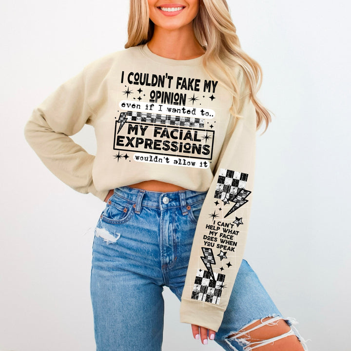 FACIAL EXPRESSIONS SLEEVE BLACK