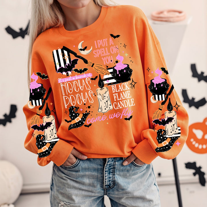 HP Collage Halloween DTF transfer mockup