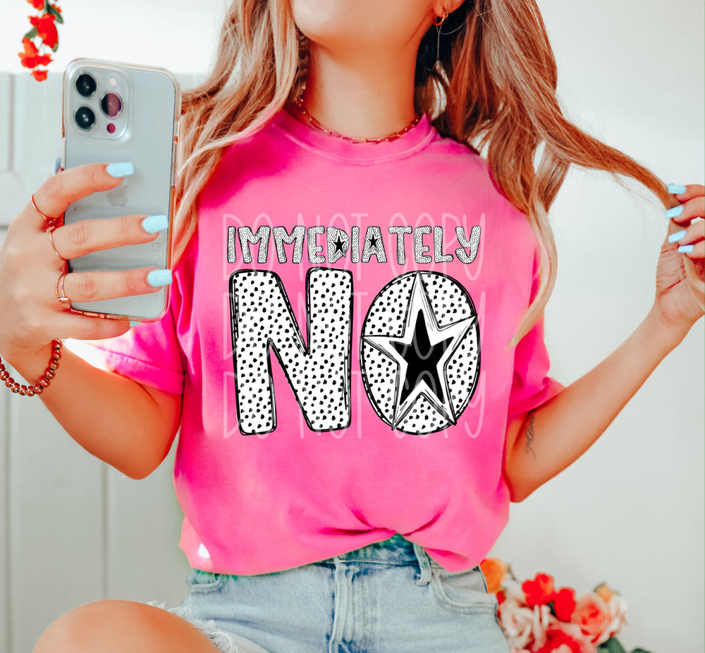 Immediately No DTF transfer design – image 1