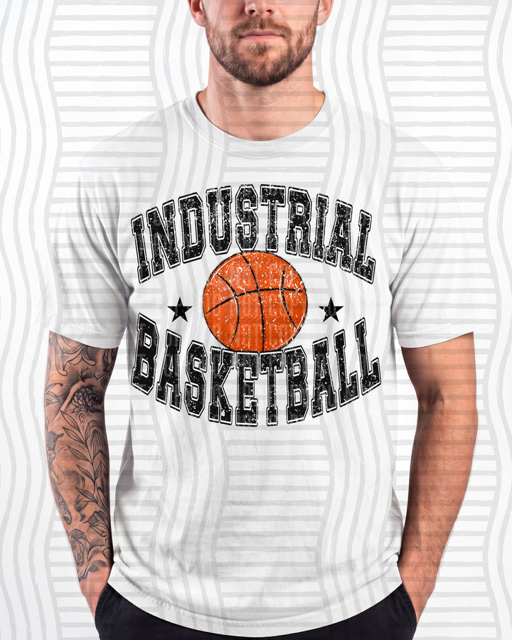 Industrial Basketball Varsity Mascots DTF transfer