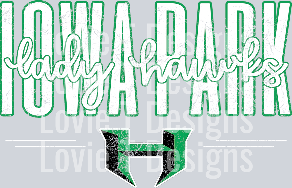 IOWA PARK LADY HAWKS TALL MASCOT TEXTURE 8