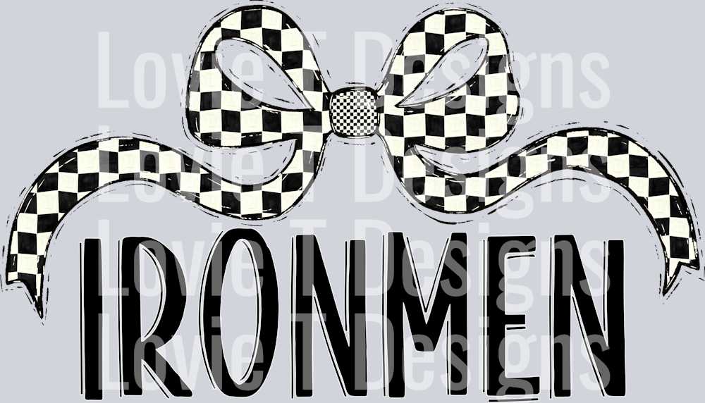 IRONMEN CHECKER WIDE BOW
