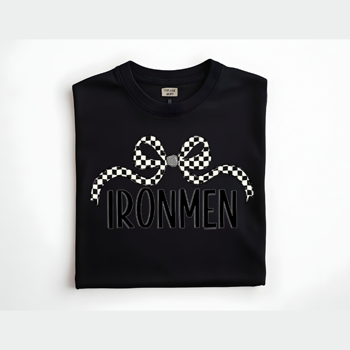 Ironmen Checker Wide Bow – DTF Transfer – product image