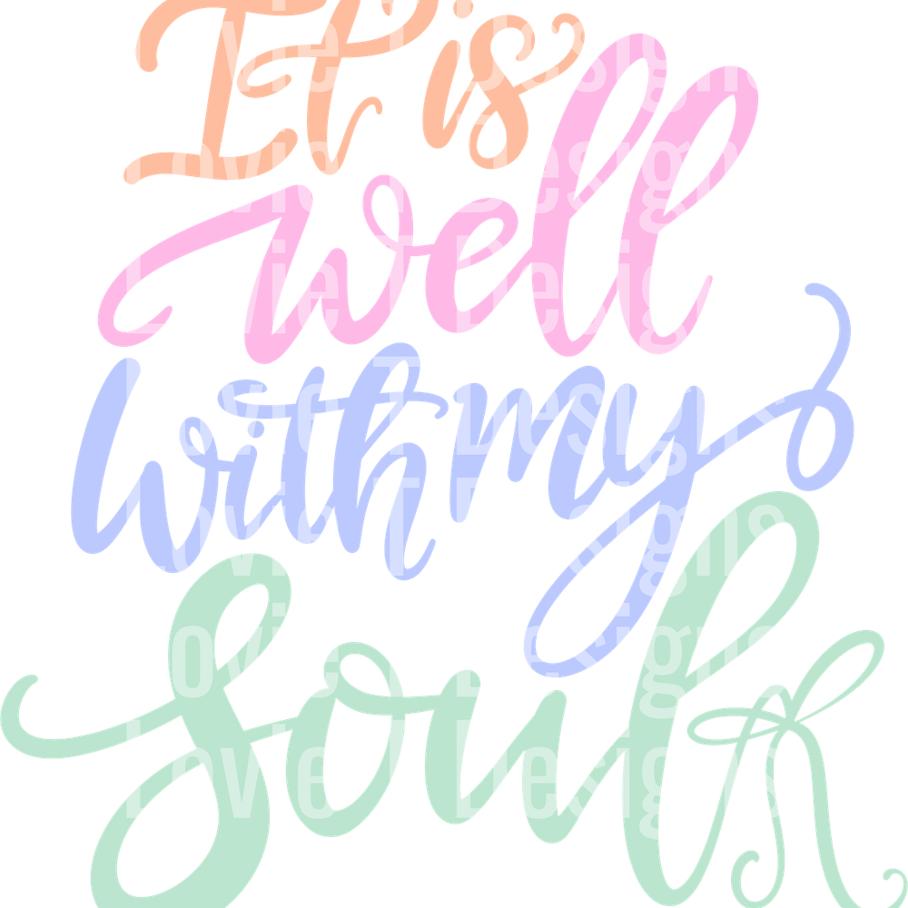 IT IS WELL WITH MY SOULD UNIFORM SIZE