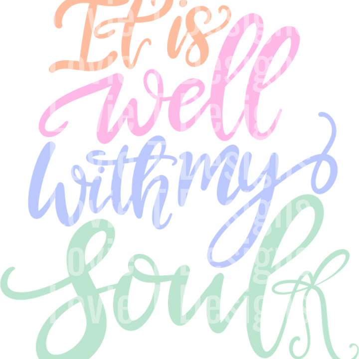 IT IS WELL WITH MY SOULD UNIFORM SIZE