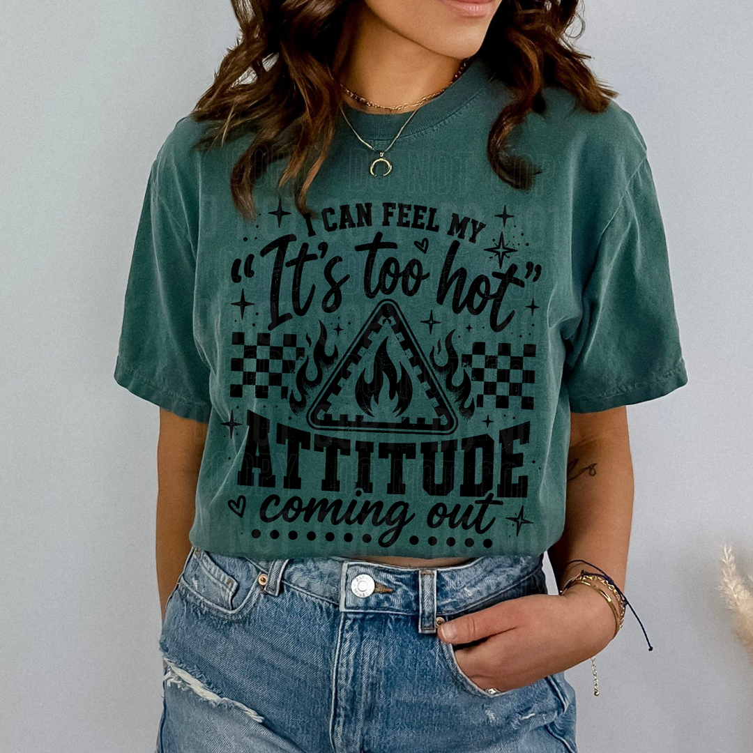 I CAN FEEL MY IT'S TOO HOT ATTITUDE mockup