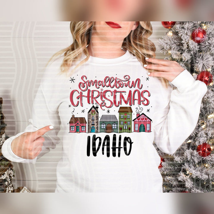 Idaho Smalltown Christmas States DTF transfer