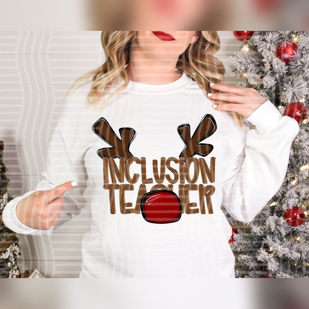 Inclusion Teacher Deer Antler School Staff DTF transfer
