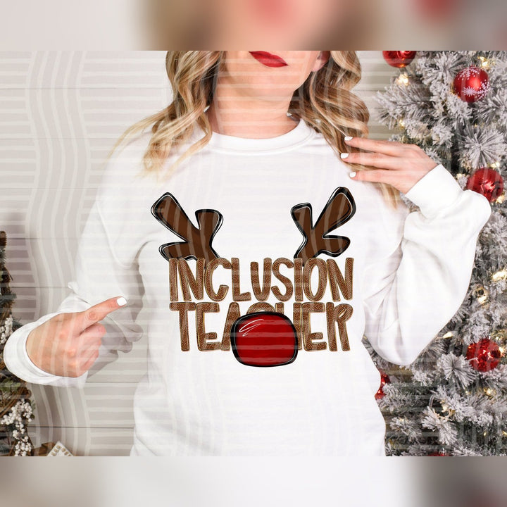 Inclusion Teacher Deer Antler School Staff DTF transfer
