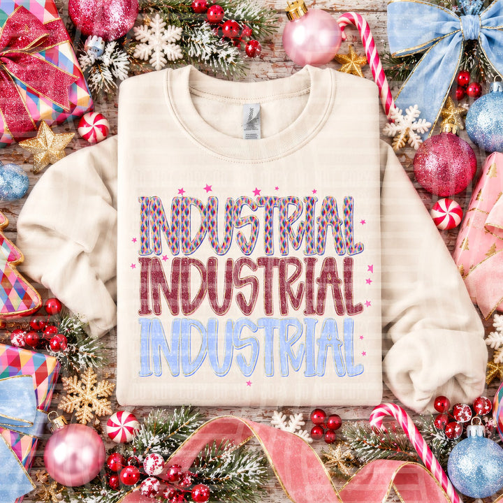 Industrial Jingle Jumble Stacked Mascots DTF transfer