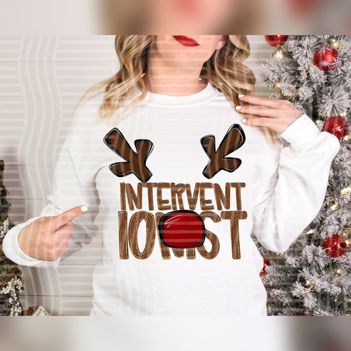 Interventionist Deer Antler School Staff DTF transfer