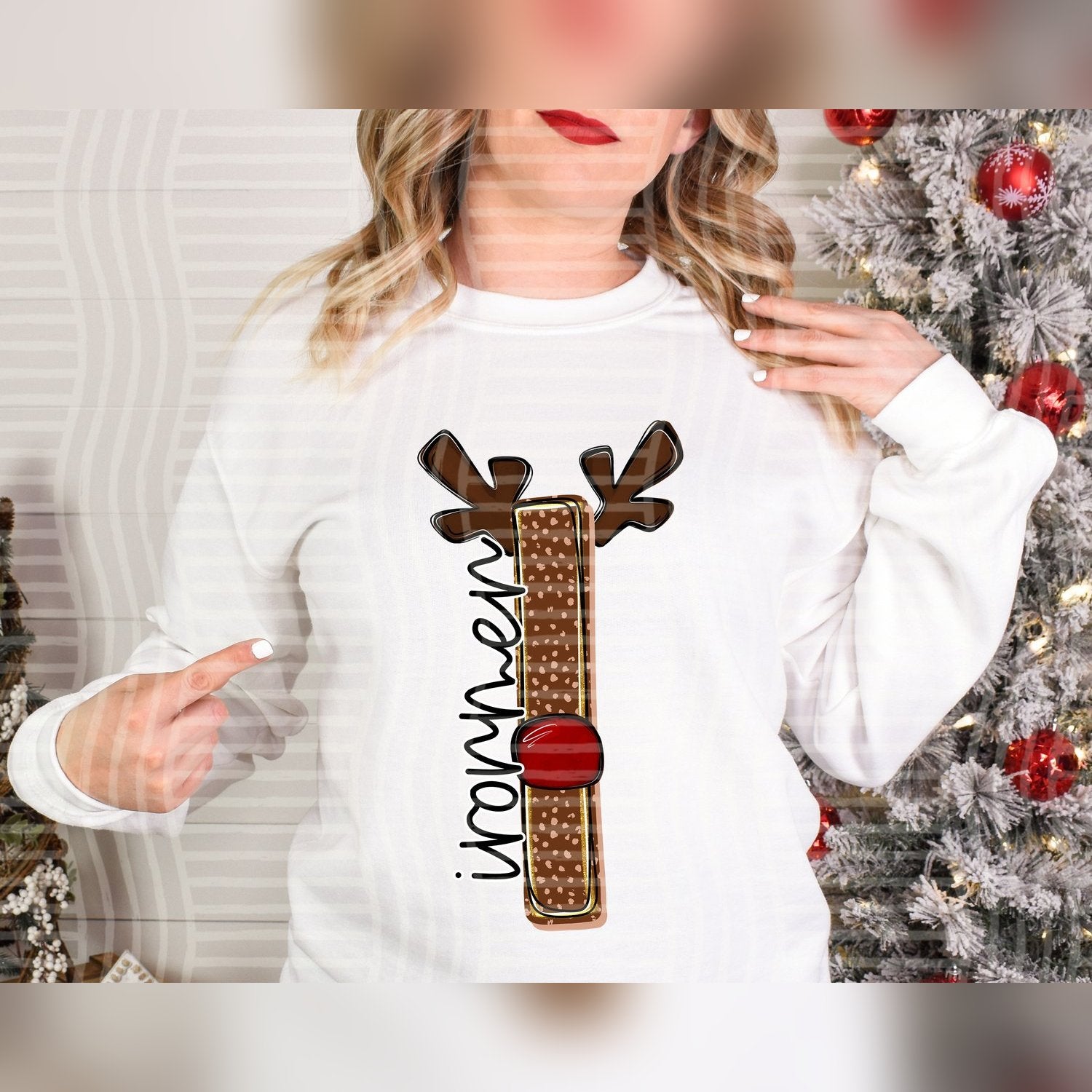 Deer Antler Initial Mascots Ironmen design