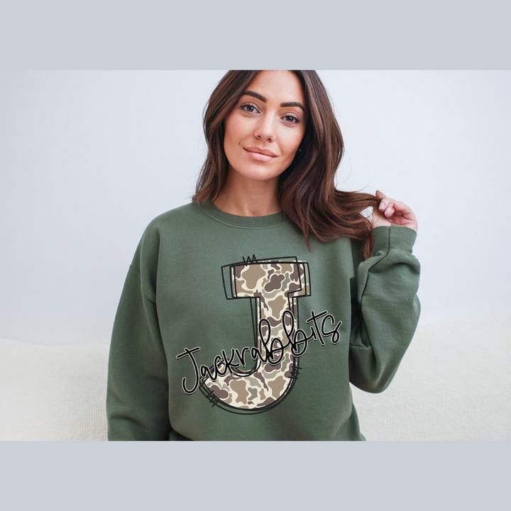 J Camo Doodle Jackrabbits – DTF Transfer – product image