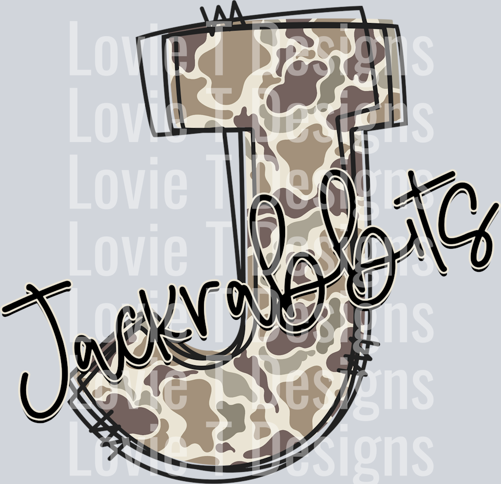 J CAMO DOODLE JACKRABBITS