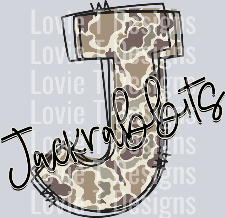 J CAMO DOODLE JACKRABBITS