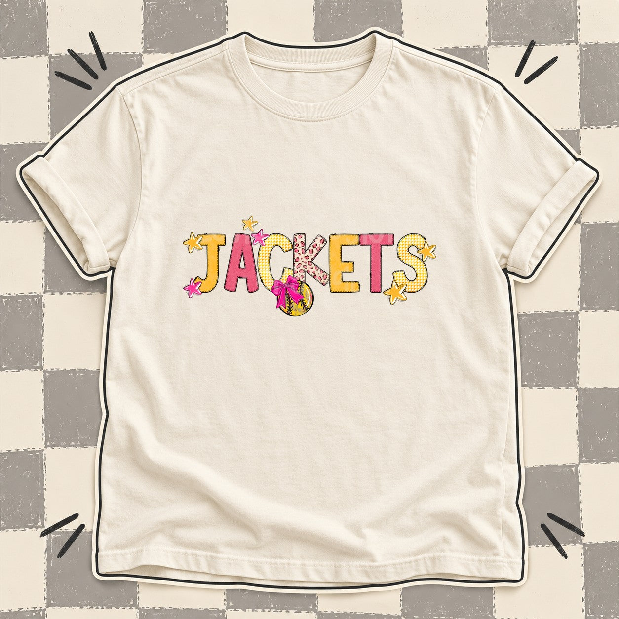Mixed Doodle Softball Mascots – Stitched Softball Jackets design