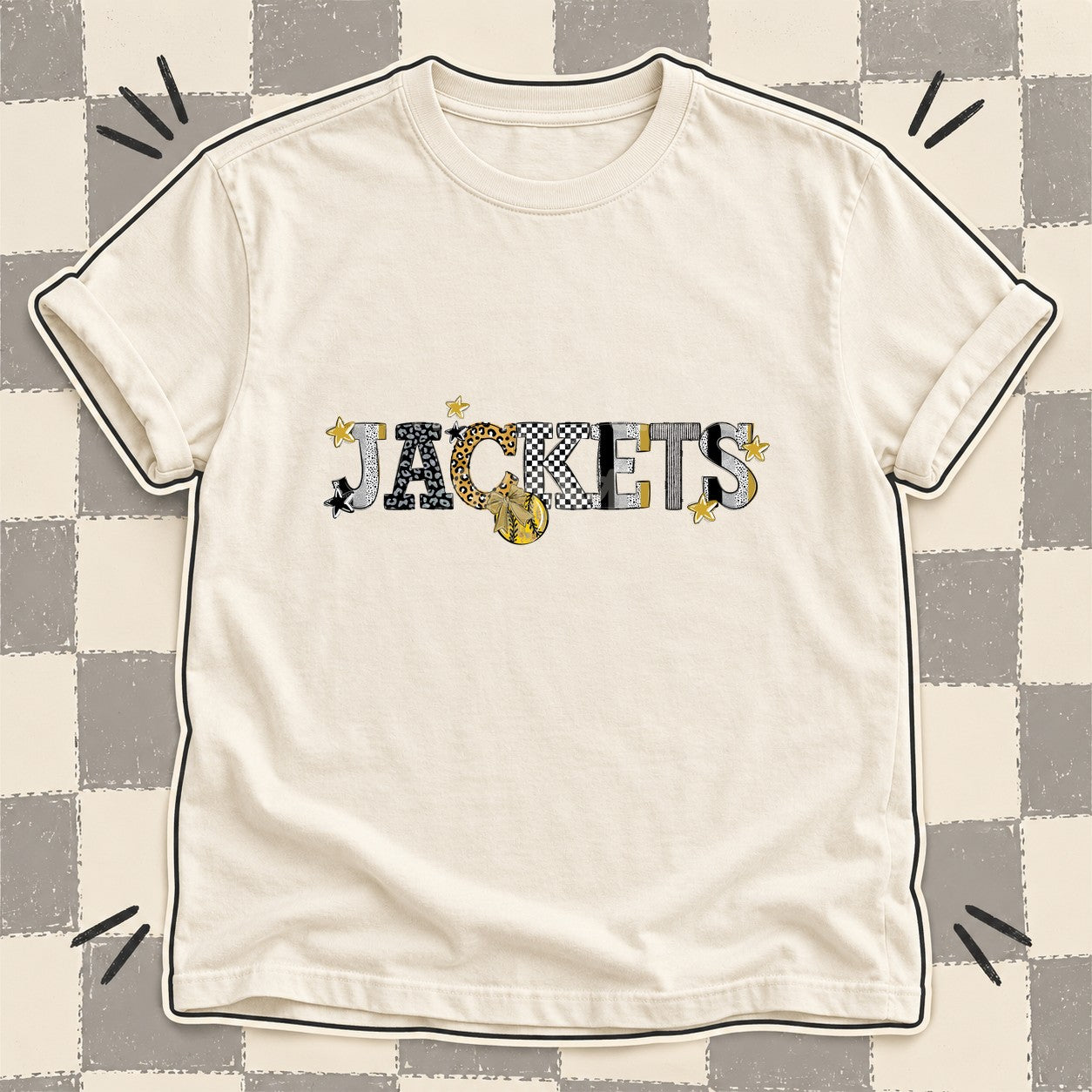 Mixed Doodle Softball Mascots – Mascot Colors Jackets Vegas Gold Black White design