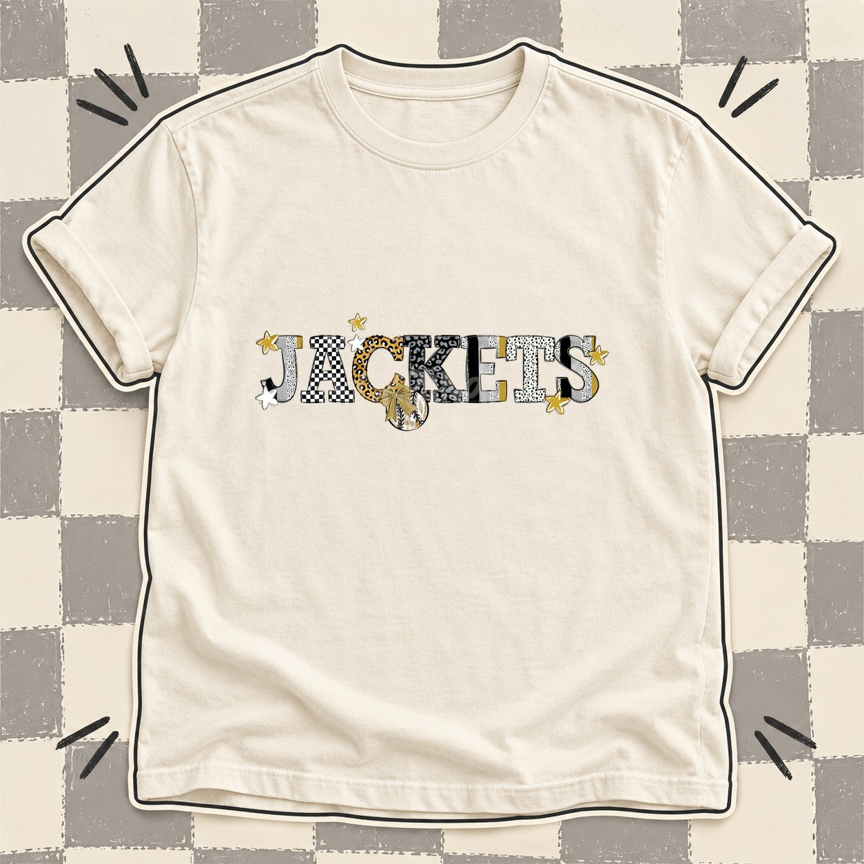 Mixed Doodle Baseball Mascots – Mascot Colors Jackets Vegas Gold White Black design