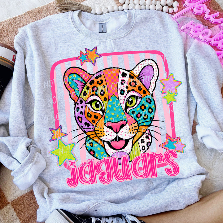 Jaguars Funky Fresh mascot DTF transfer