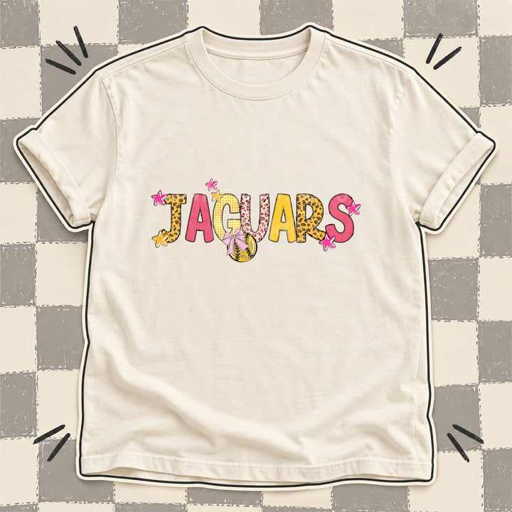 Jaguars Mixed Doodle Softball Mascots – Sunshine Leopard DTF transfer mockup