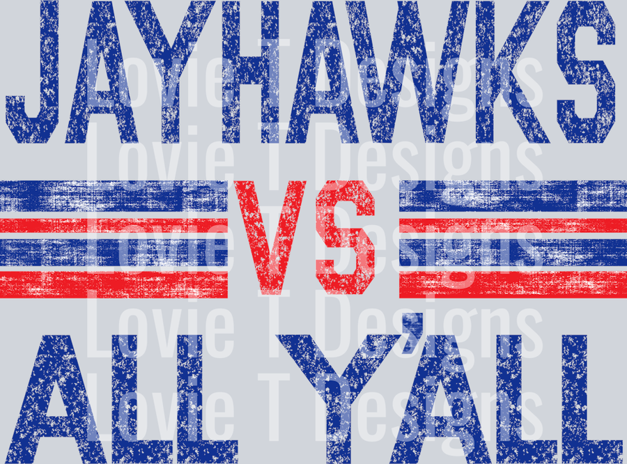 JAYHAWKS ROYAL AND RED VS ALL YALL