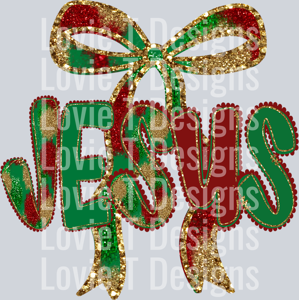 jesus christmas bow