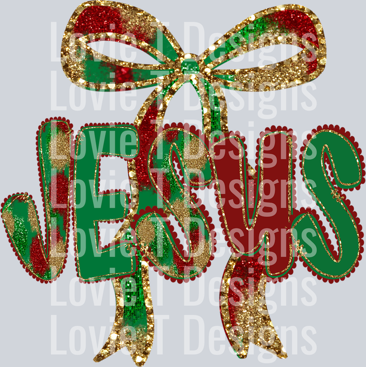 jesus christmas bow