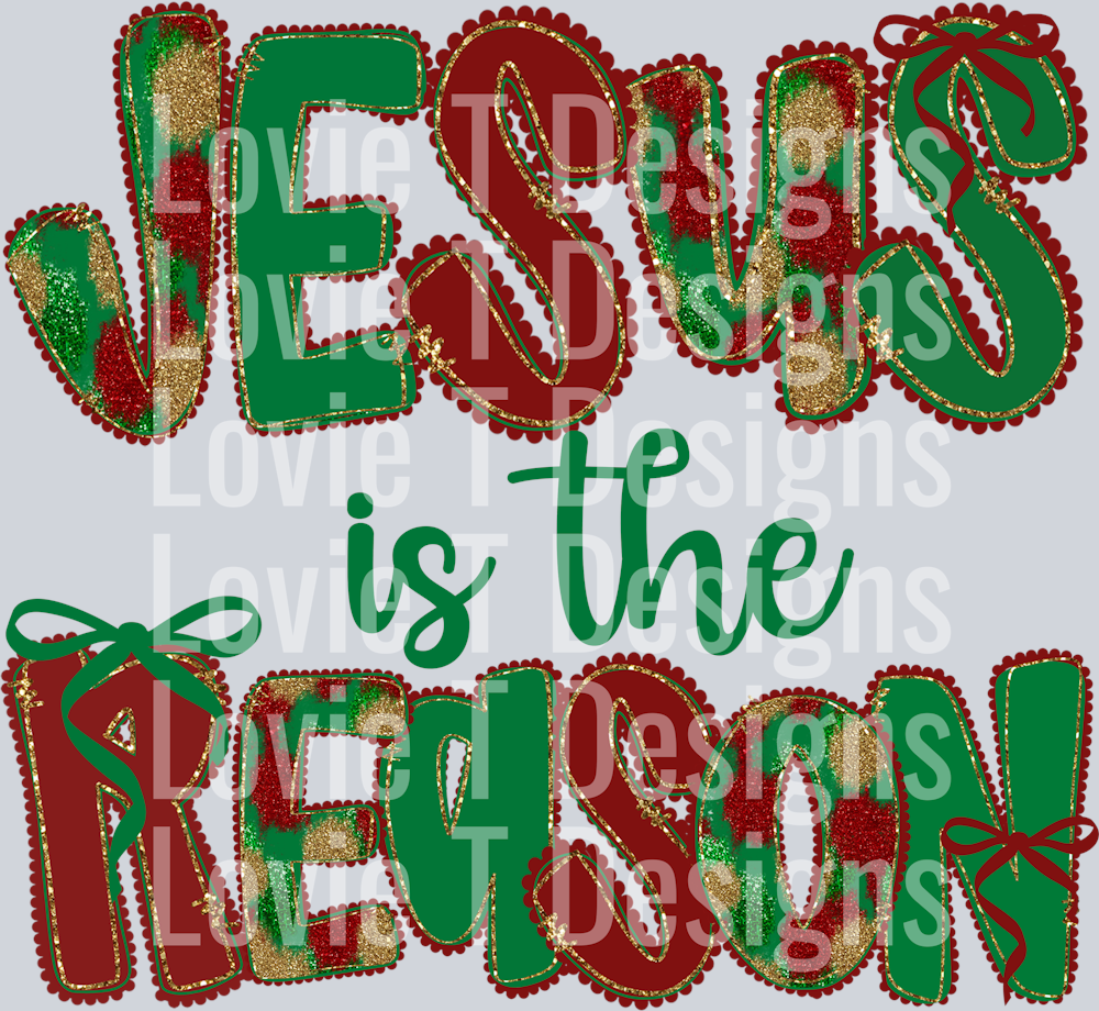 Jesus is The Reason Christmas Bow