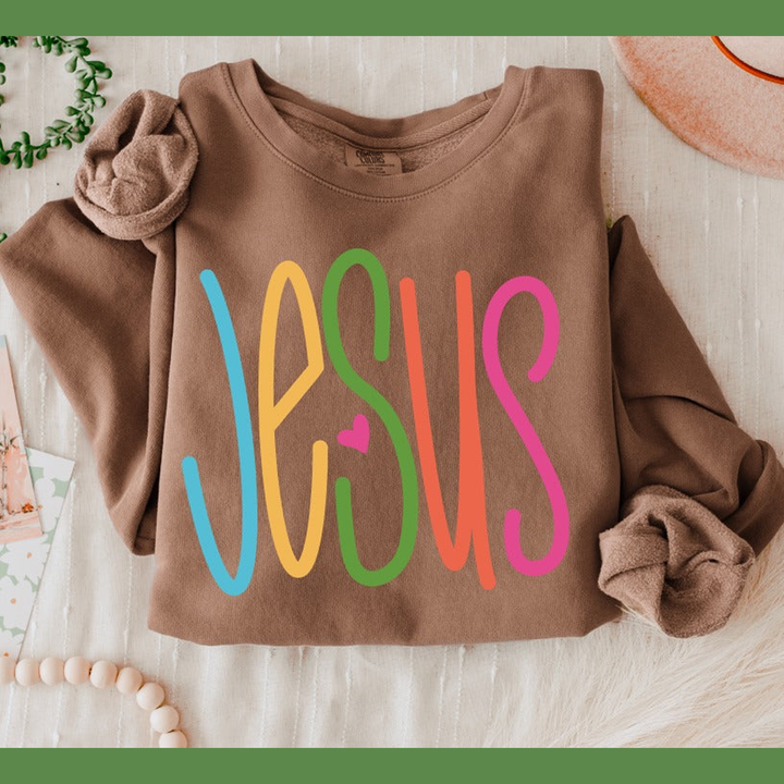 Jesus Lettering – DTF Transfer – product image