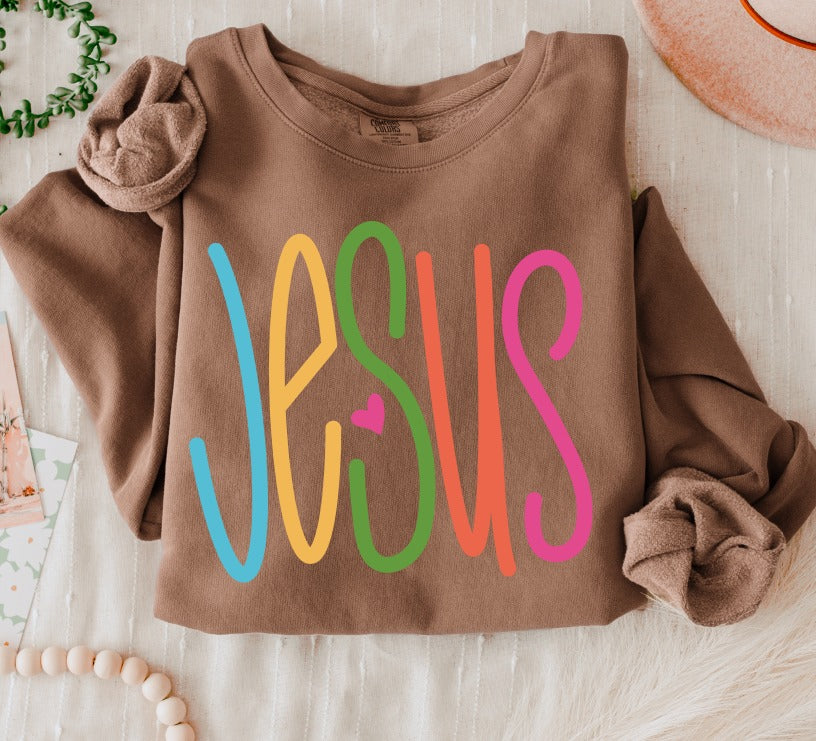 Jesus Lettering Faith DTF transfer design