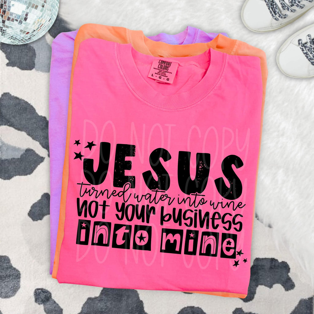 JESUS TURNED WATER INTO
