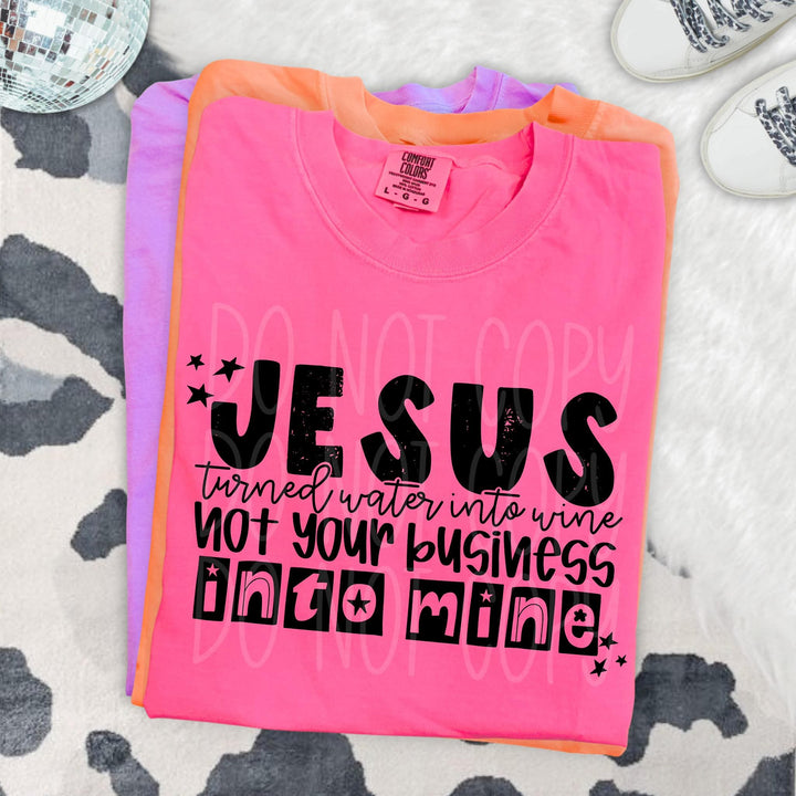 JESUS TURNED WATER INTO