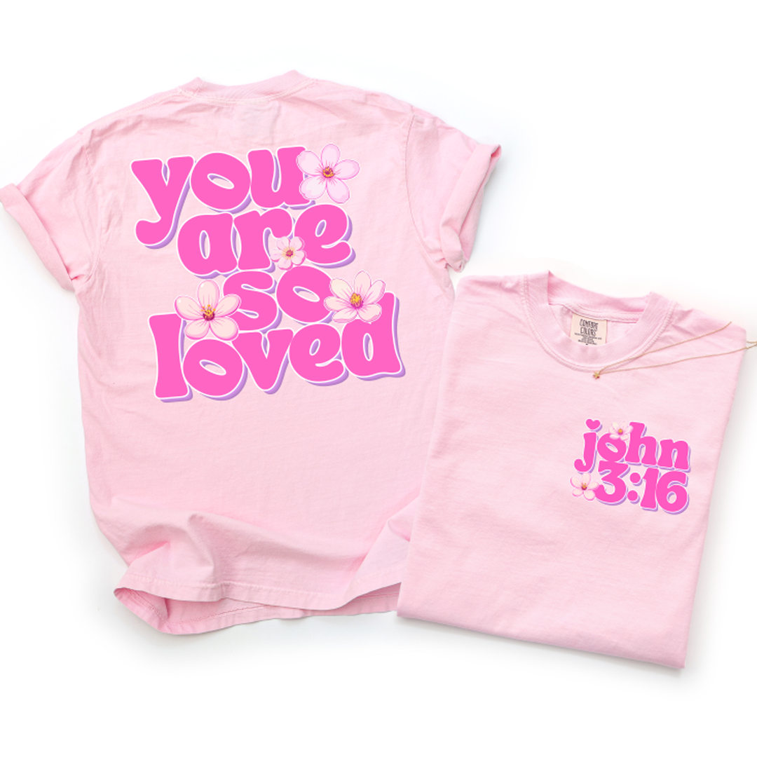 John 316 You Are So Loved Songbird Magnolias Back – DTF Transfer – product image