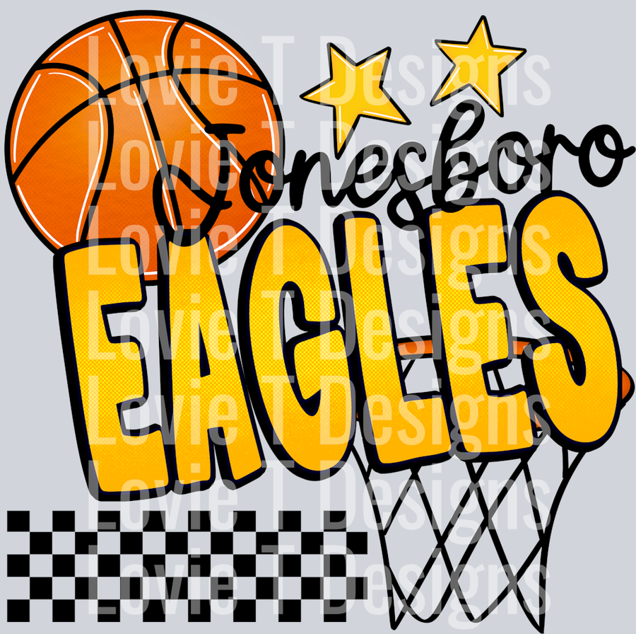 JONESBORO EAGLES BASKETBALL WITH STARS