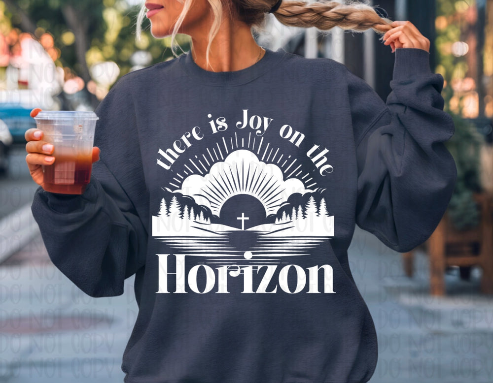 Joy on the Horizon White DTF transfer design – image 1