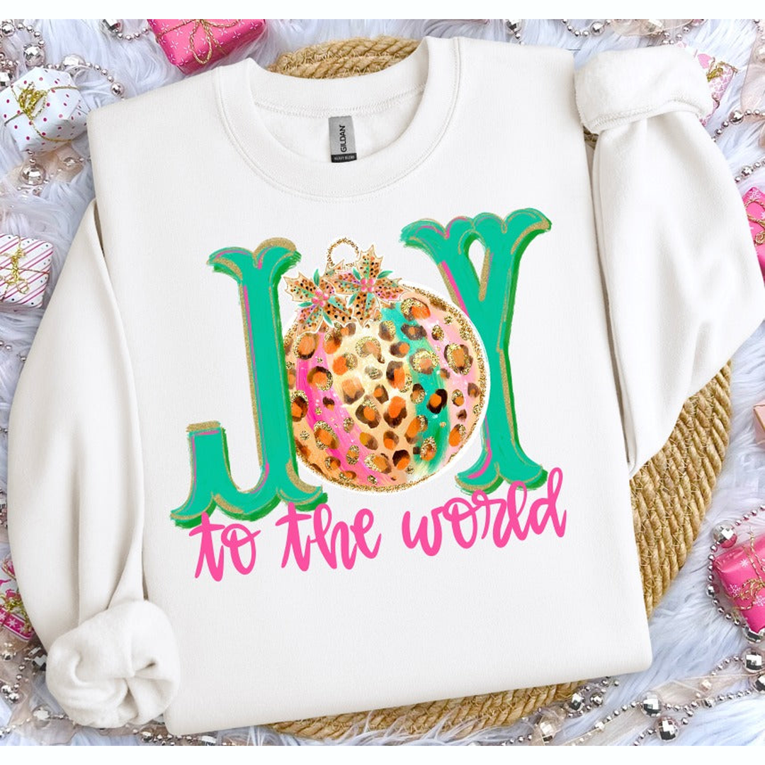 Joy to the World Ornament – DTF Transfer – product image