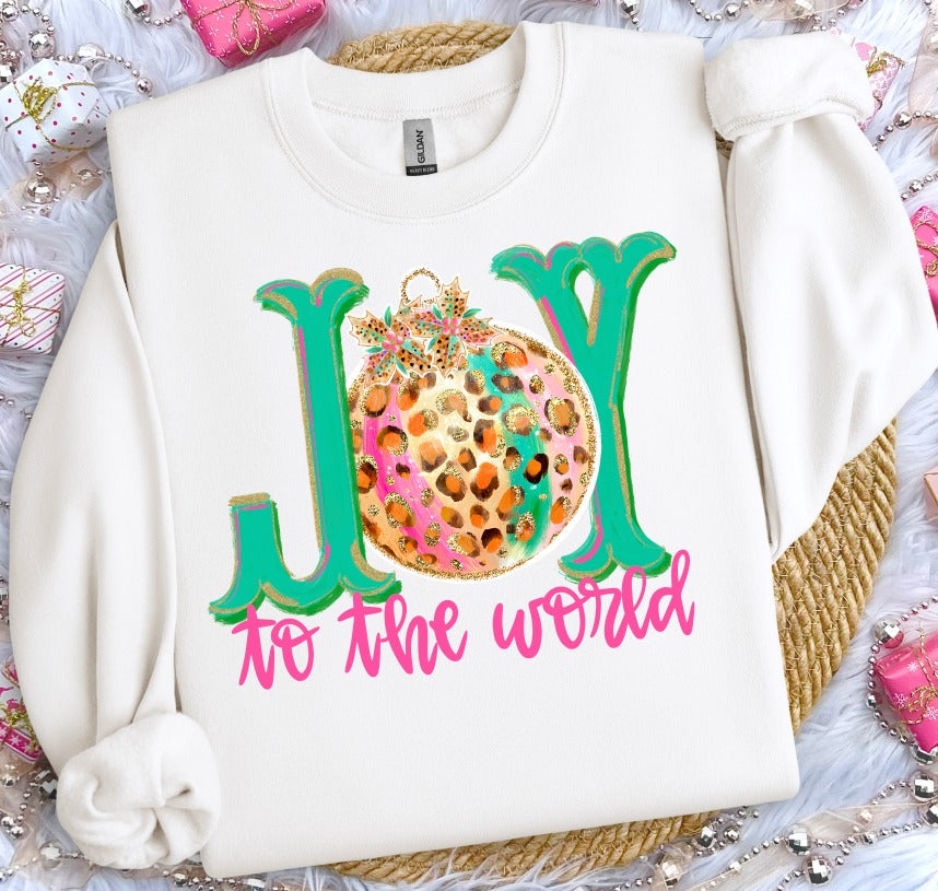 Joy to the World Ornament DTF transfer design – image 1