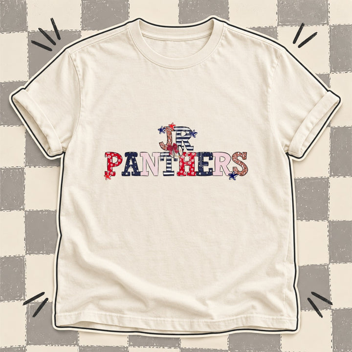 Jr Panthers Mixed Doodle Baseball Mascots – Ballpark Classic DTF transfer mockup
