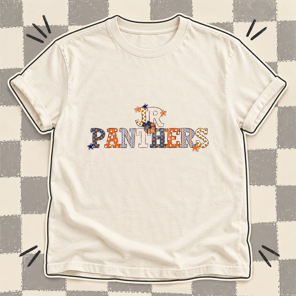 Mixed Doodle Basketball Mascots – Court Classic Jr Panthers design