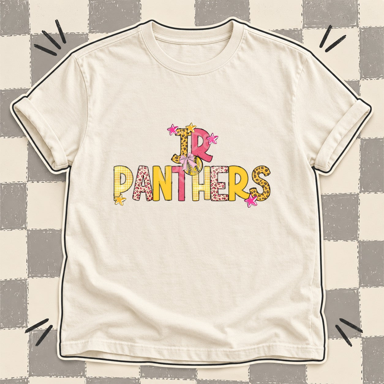 Mixed Doodle Softball Mascots – Sunshine Leopard Jr Panthers design
