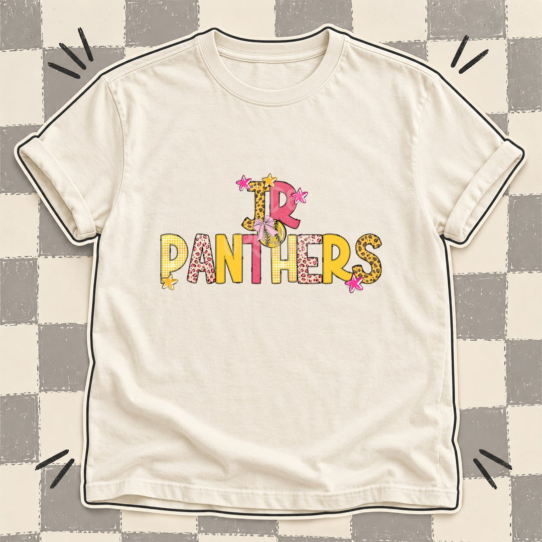 Jr Panthers Mixed Doodle Softball Mascots – Sunshine Leopard DTF transfer mockup