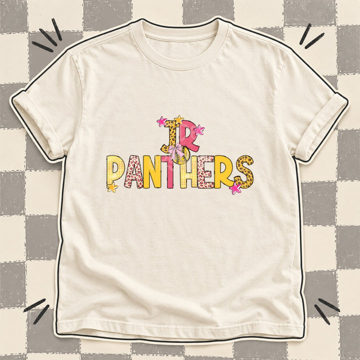 Jr Panthers Mixed Doodle Softball Mascots – Sunshine Leopard DTF transfer mockup