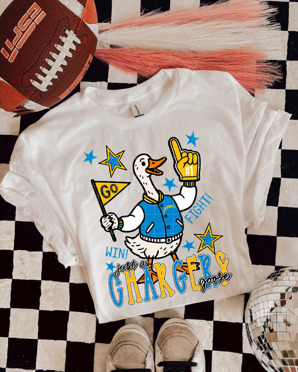 Just a Chargers Goose DTF transfer design – image 1