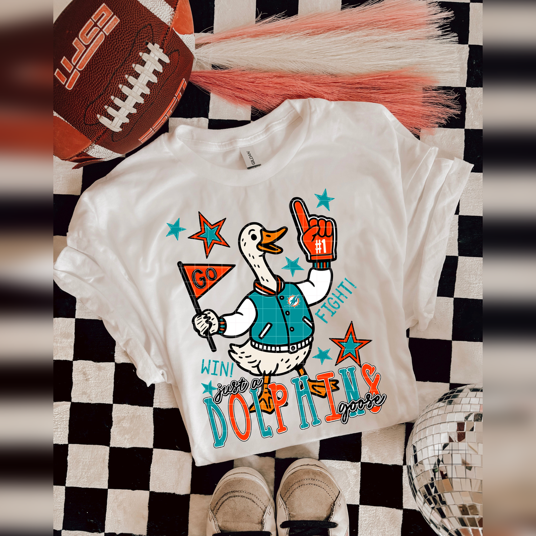 Just a Dolphins Goose – DTF Transfer – product image